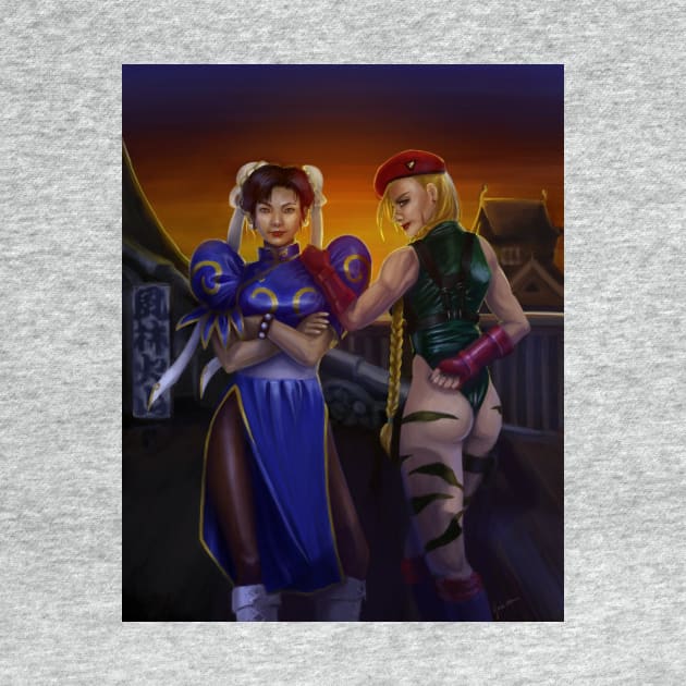 Chun Li and Cammy White by Hoshimem